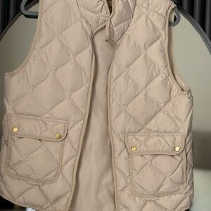 Woolrich Cream Quilted Vest